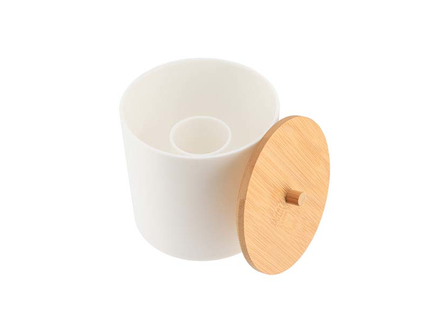 Kutija za vatu Tendance Bambus-Bela-2