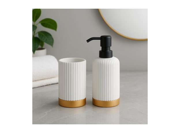 Čaša za četkice Five Modern – bela, Iz kolekcije: Čaša-2