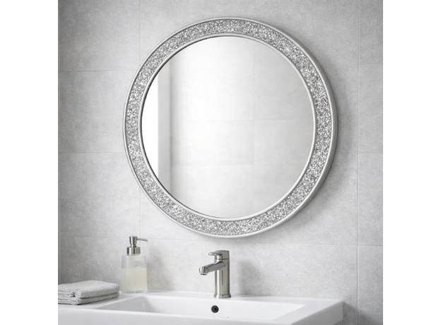Ogledalo za kupatilo Mosaic Silver R80, Dostupne boje: Silver, Dimenzija: R80-2