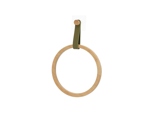 Držač peškira okrugli samolepljivi Tendance Bambus-Zelena-