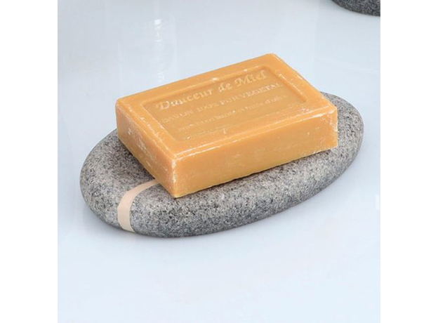 Držač sapuna Stone Effect sivi-2