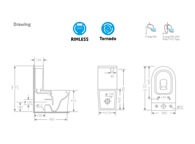 Sanremo Monoblok sa WC daskom-4