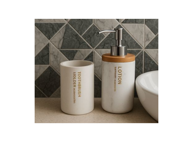 Dozator za tečni sapun LEA – Bambus bela, Iz kolekcije: Dozator-2