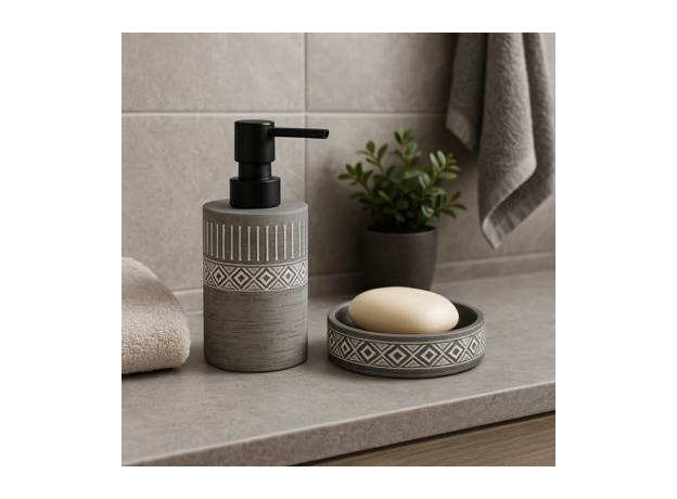 Posuda za sapun Tendance - Cement siva, Iz kolekcije: Posuda za sapun-2