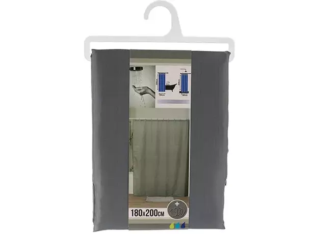 Zavesa za kadu Tendance Siva 180x200 sa kukicama-2