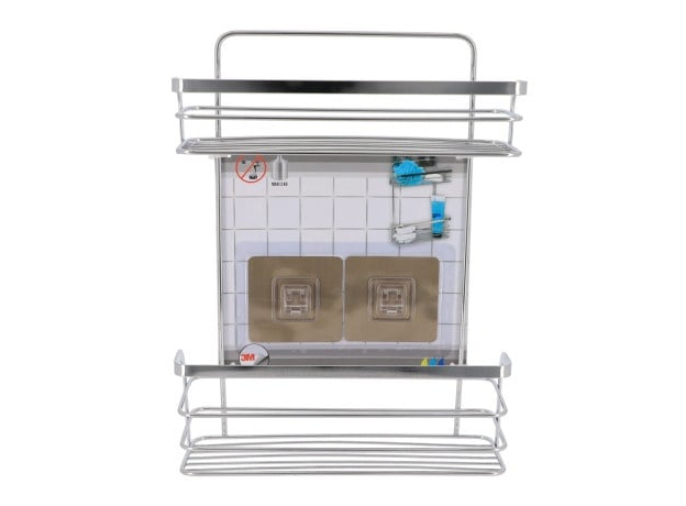 Žičana polica samolepljiva Tendance dupla Hrom-4