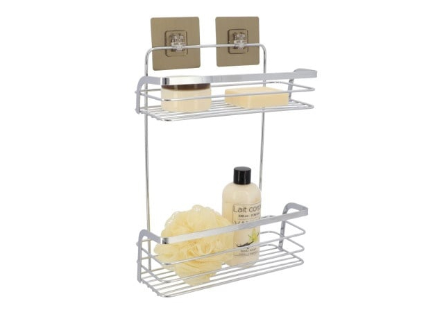 Žičana polica samolepljiva Tendance dupla Hrom-3