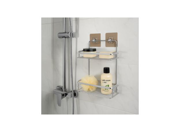 Žičana polica samolepljiva Tendance dupla Hrom-2