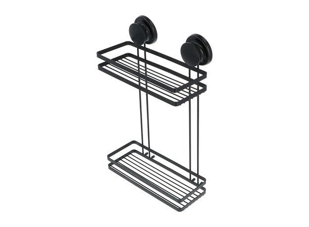 Polica dvostruka vakuum Tendance Crna-3