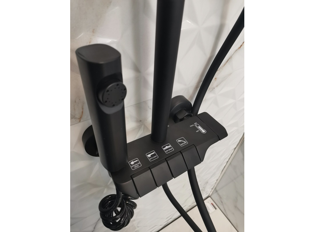 Usponski tuš Piano sa baterijom DP.100 Black, Dostupne boje: Black-4