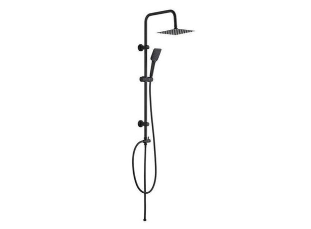 Usponski tuš 1025 200x200mm Crni set, Dostupne boje: Crna-
