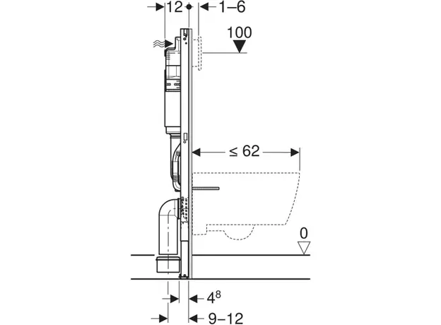 Geberit Duofix Basic ugradni vodokotlić 111.153.00.3-4