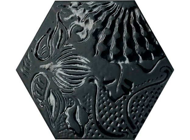 Hex 25 Gaudi Lux Black 25x22cm II klasa, Dostupne boje: Lux Black II klasa, Dimenzija: 25x22-