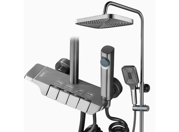 Usponski tuš Piano sa baterijom DP.100 Hrom, Dostupne boje: Hrom-2