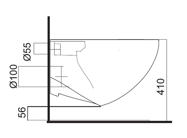 Fluenta Rimless konzolna WC šolja sa SC daskom-9