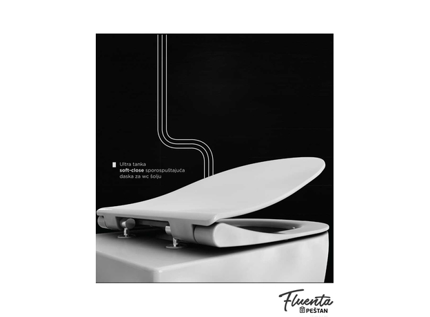 Fluenta Rimless konzolna WC šolja sa SC daskom-6