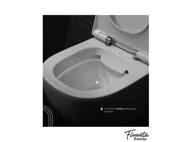 Fluenta Rimless konzolna WC šolja sa SC daskom-4