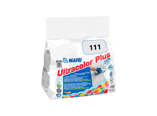 Mapei Ultracolor Plus 111 Srebrno Siva – fug masa (2kg), Boja: 111-
