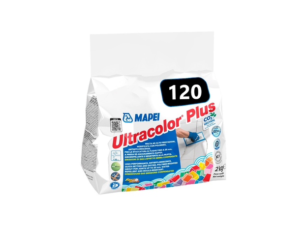 Mapei Ultracolor Plus 112 Medium Grey – fug masa (2kg), Boja: 120-