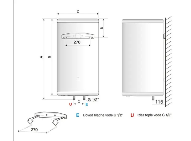 Bojler Platinum 50L Prohrom, Kazan: Prohromski, Zapremina: 50L-2
