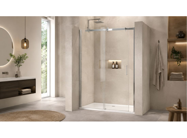 Tuš kabina EX-802N 80x120cm, Dimenzija: 80x120, Boja profila: Silver, Vrsta stakla: Providno-2