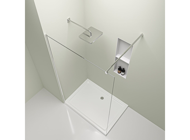 Tuš paravan Semper Walk-in 120cm, Boja profila: Silver, Širina: 120-3
