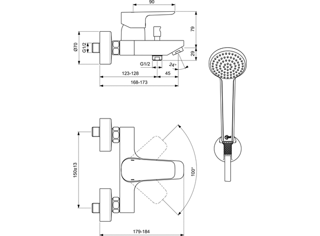 Ceraplan baterija za kadu, Modeli: Za kadu-2