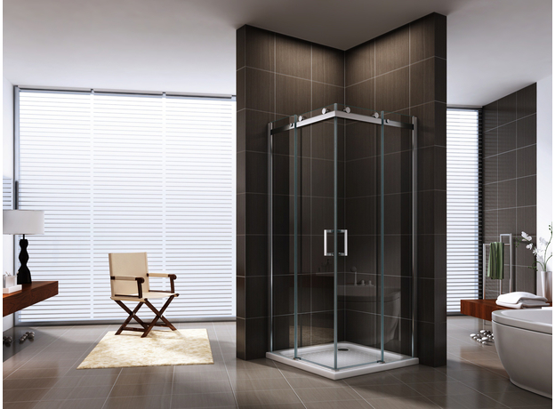 Tuš kabina EX-803 80x80cm, Dimenzija: 80x80, Boja profila: Silver, Vrsta stakla: Providno-2