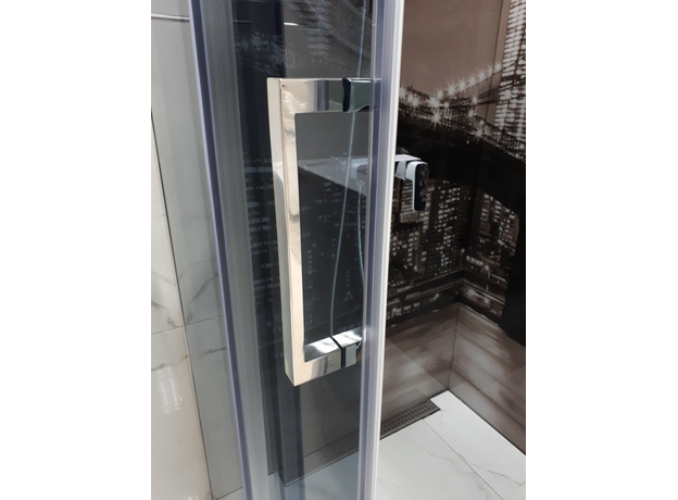 Tuš kabina EX-803S 90x90cm, Dimenzija: 90x90, Boja profila: Silver, Vrsta stakla: Dim Staklo-4