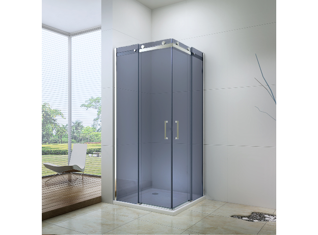 Tuš kabina EX-803S 90x90cm, Dimenzija: 90x90, Boja profila: Silver, Vrsta stakla: Dim Staklo-