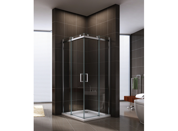 Tuš kabina EX-803 90x90cm, Dimenzija: 90x90, Boja profila: Silver, Vrsta stakla: Providno-