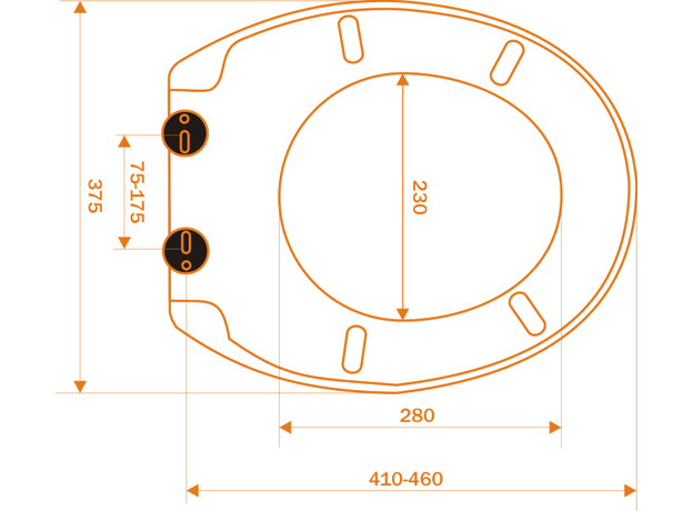 Eurostandard C9 WC daska Botom Fix-7
