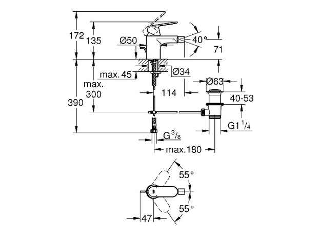Baterija za bide sa podsklopom EuroSmart Cosmopolitan, Modeli: Za bide-2