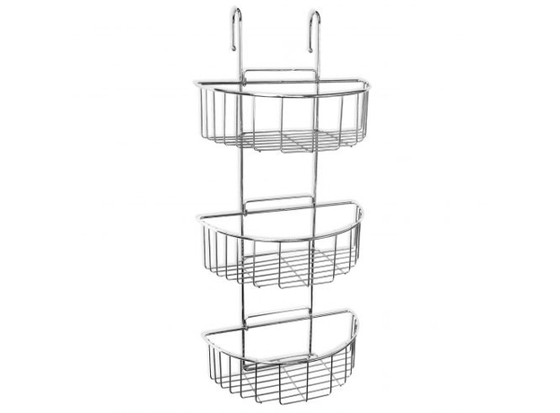 Polica za kupatilo trostruka žičana-