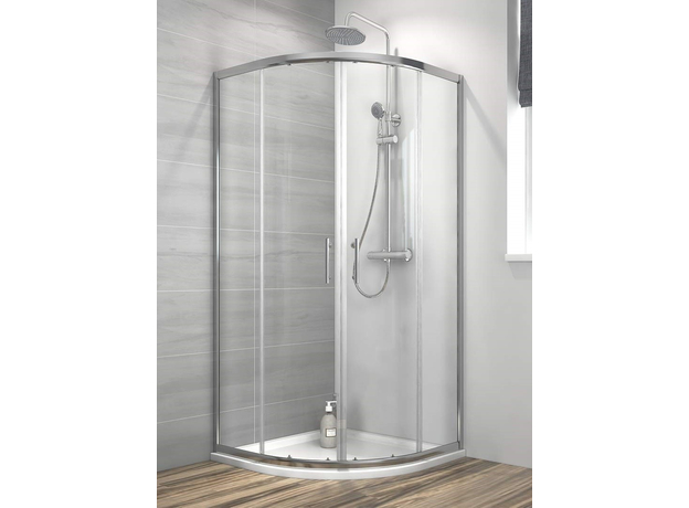 Tuš kabina 6012 R90, Dimenzija: R90, Vrsta stakla: Providno-