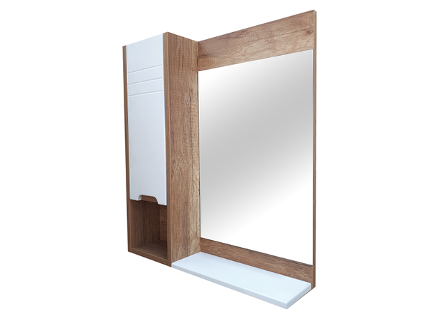 Ogledalo Flora 60cm, Dostupne boje: Drvo-