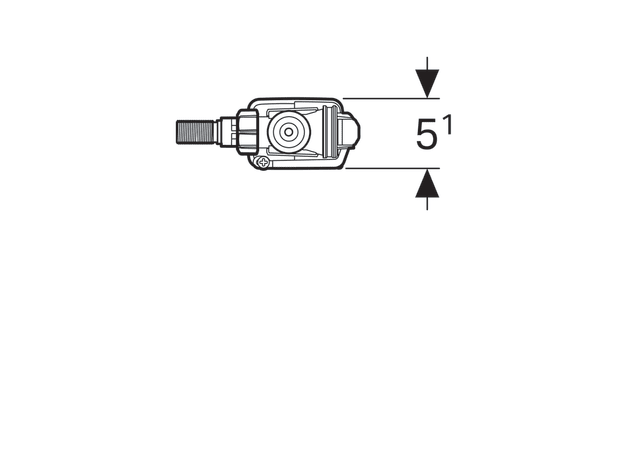 Geberit plovak za vodokotlić MS bočni – tip 333 (3/8")-4