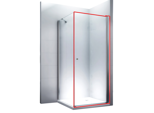 Tuš paravan EX-217 vrata 80cm, Širina: 80-2