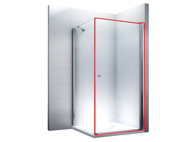 Tuš paravan EX-217 vrata 90cm, Širina: 90-2