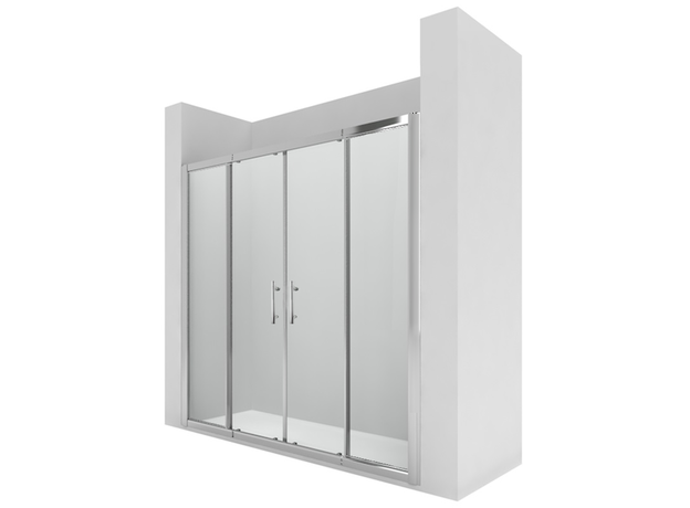 Tuš paravan 6002 160-180cm, Širina: 160-180-