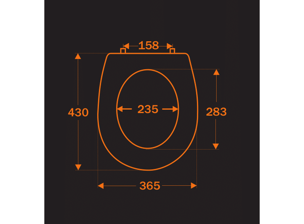 Arizona C1 WC daska, Dostupne boje: Bela-7