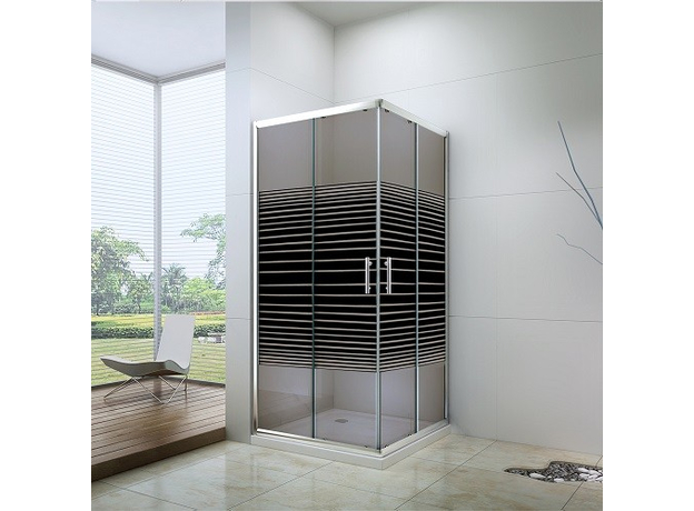 Tuš kabina 6005 Braon 80x80cm, Dimenzija: 80x80, Vrsta stakla: Braon-2