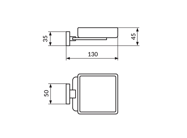Zidni držač sapuna JQ907-2