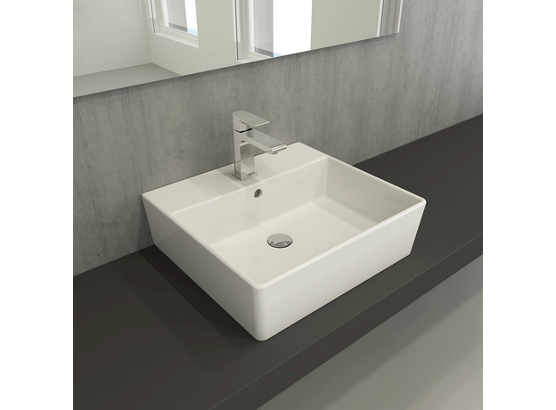 Milano lavabo 50x45cm, Dostupne boje: Beli-2