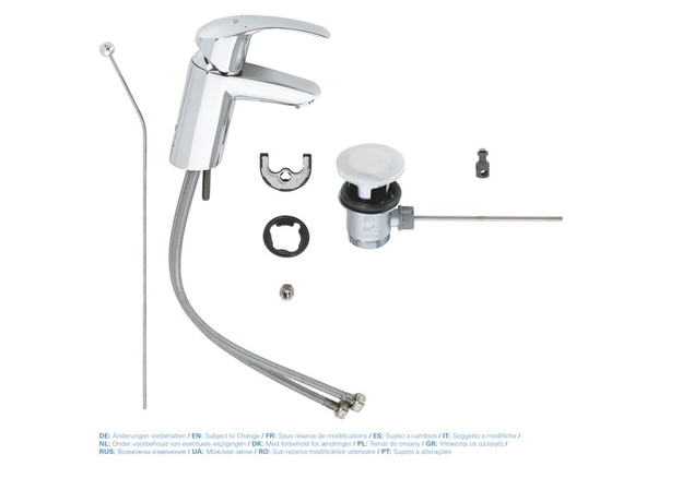 Baterija za lavabo sa podsklopom EuroSmart New-2