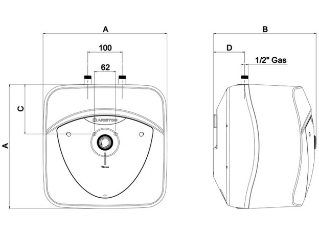 Bojler Ariston Andris RS 10U/3 EU 10L NM-3