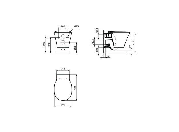 Connect AIR konzolna wc šolja sa daskom-2