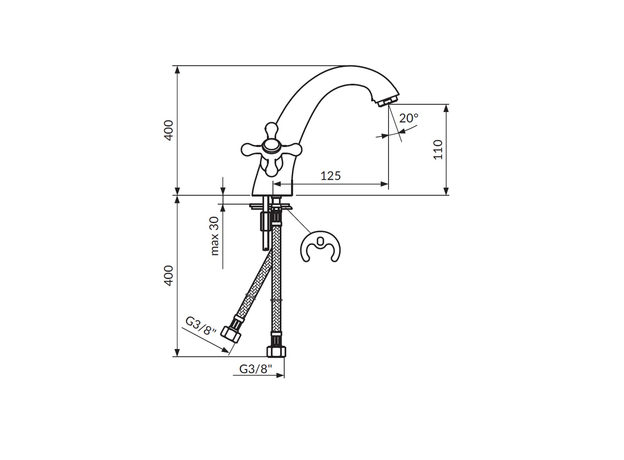 Baterija za lavabo Brontee, Modeli: Za lavabo-2