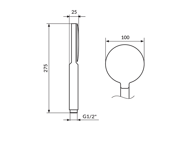 Tuš ručica Dark, Modeli: Tuš ručica-2