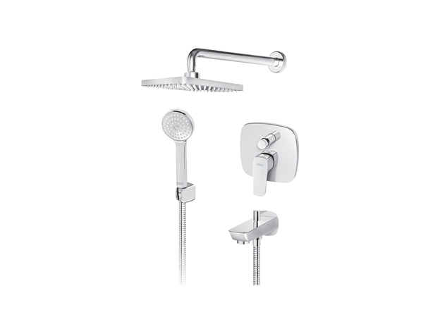 Ugradna baterija sa izlivom i zidnim tušem Stolz, Modeli: Ugradni set (izliv i zidni tuš)-